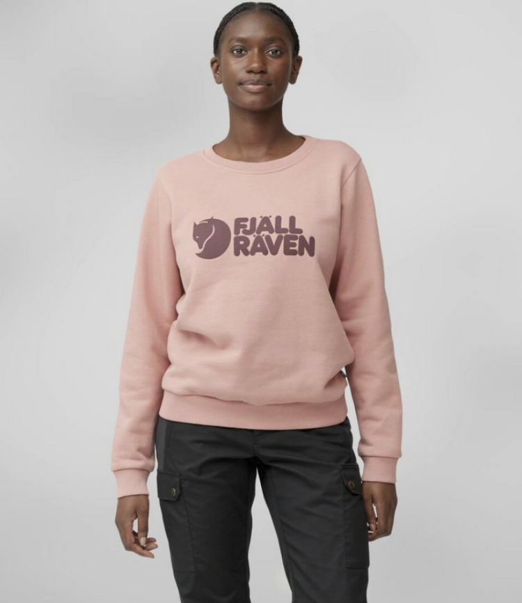 Fjällräven Logo Sweater Women 300-357 Dusty R