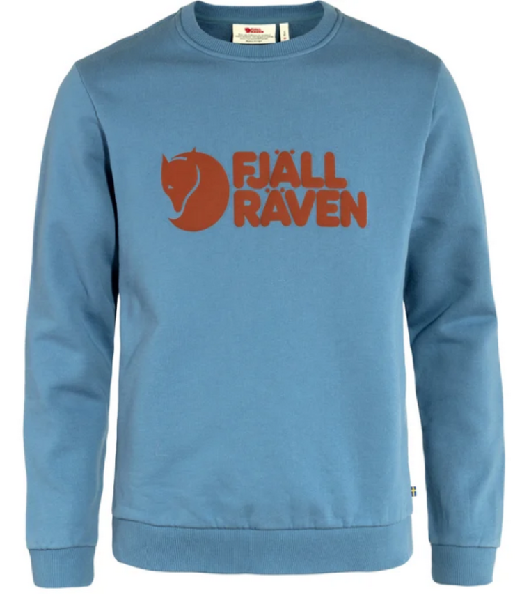 Fjällräven Logo Sweater Men 543 Dawn Blue