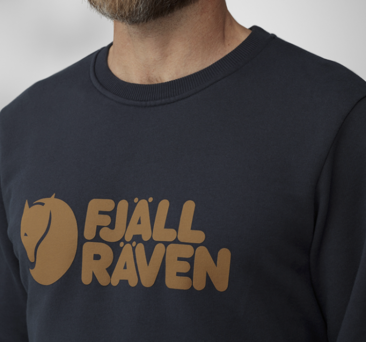 Fjällräven Logo Sweater Men 555 dark navy