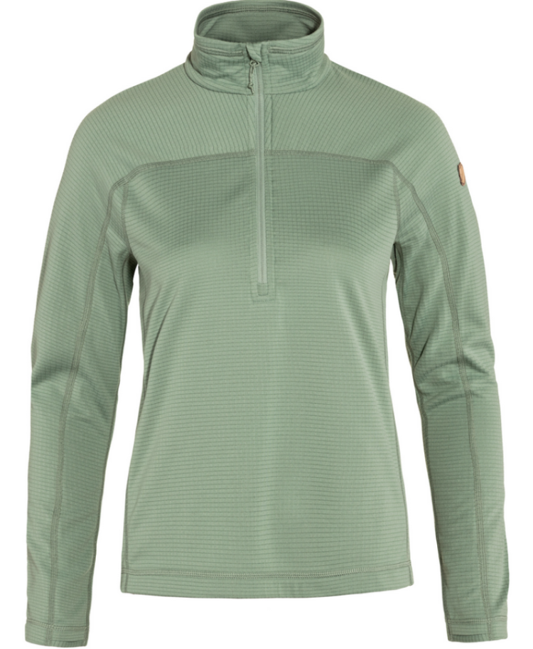 Abisko Lite Fleece Half Zip Women 674 Misty Green