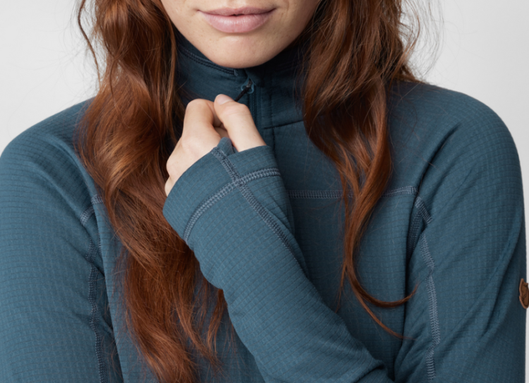 Abisko Lite Fleece Half Zip Women 674 Misty Green