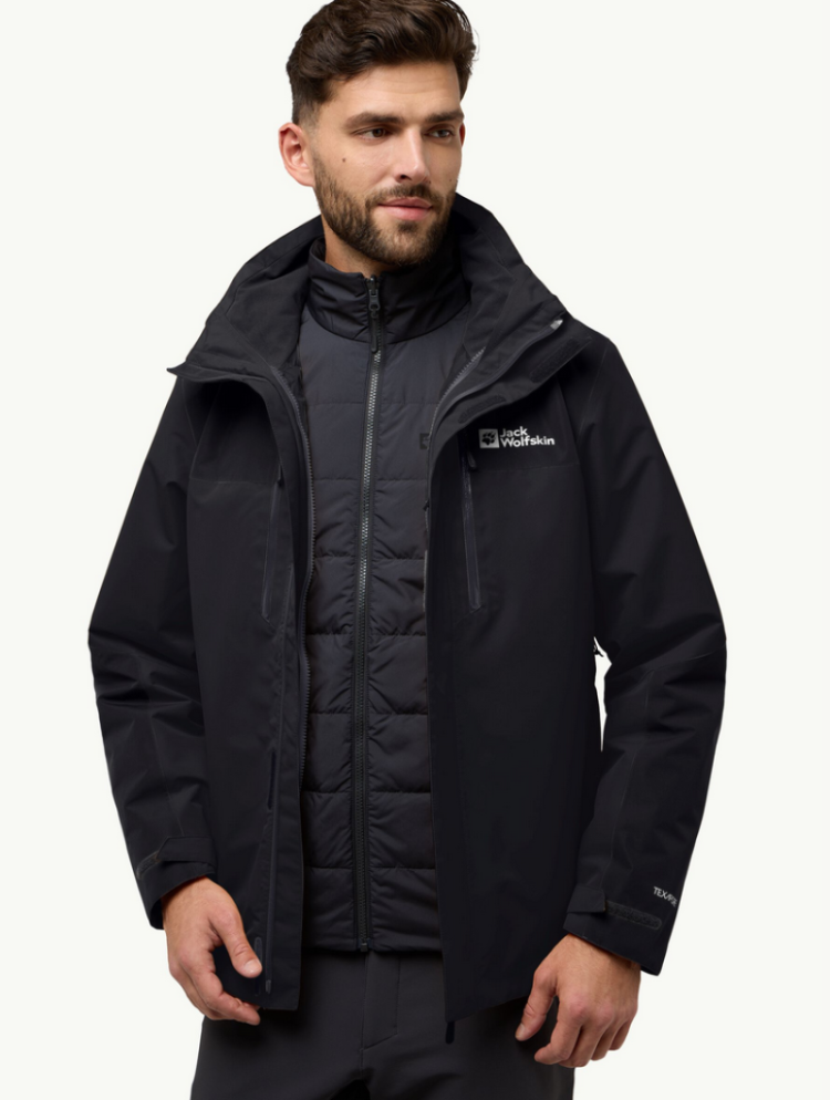 Jasper 3in1 Jacket Men 6000 Black