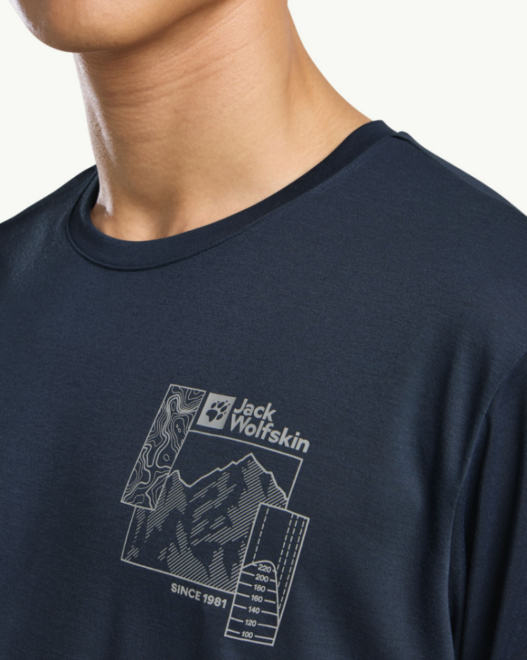 Vonnan Graphic T Men T0242 Midnight