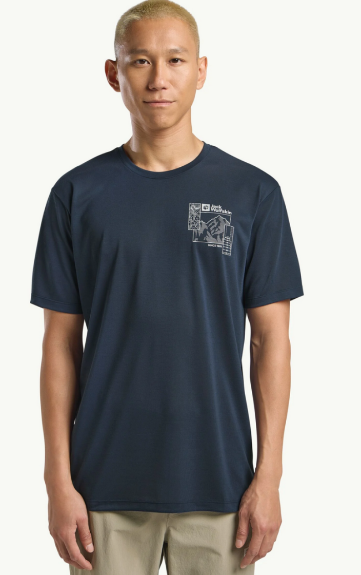 Vonnan Graphic T Men T0242 Midnight