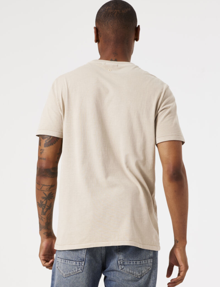 T-shirt basic effen 822 sand