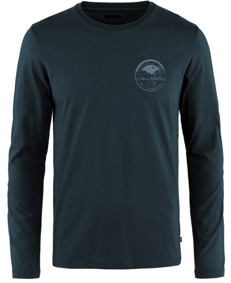 Forever Nature Badge LS Men 555 Dark Navy