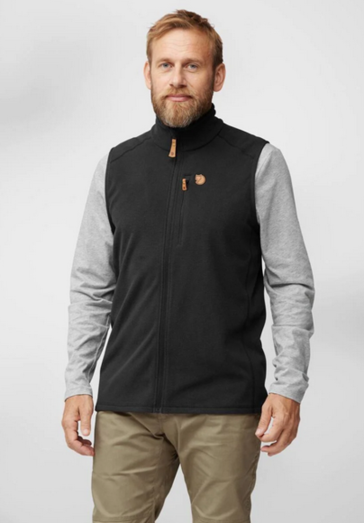 Ovik Lite Fleece Vest Men 550 Black