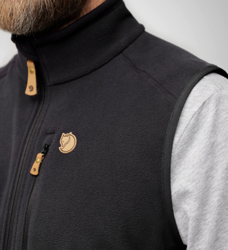 Ovik Lite Fleece Vest Men 550 Black