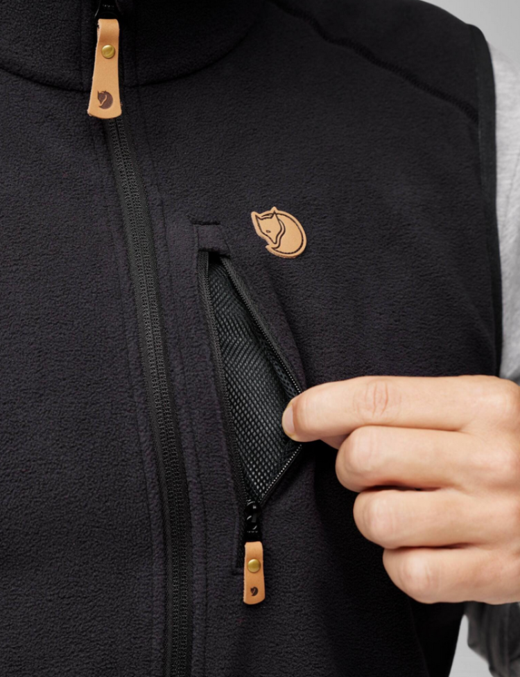 Ovik Lite Fleece Vest Men 550 Black