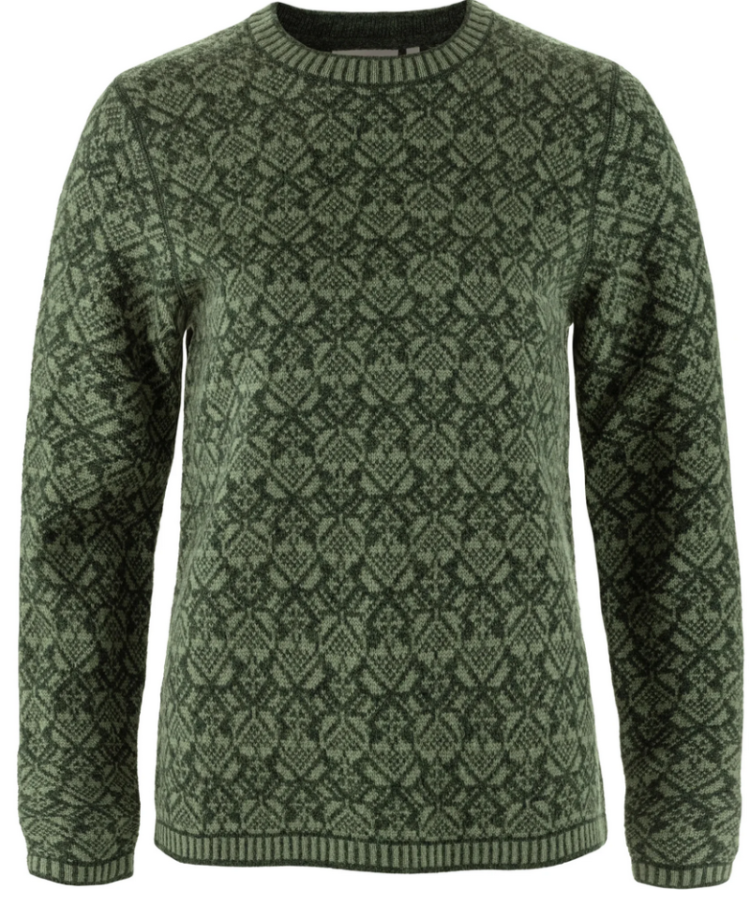 Snow Round Neck Sweater Women 662 Deep Forest