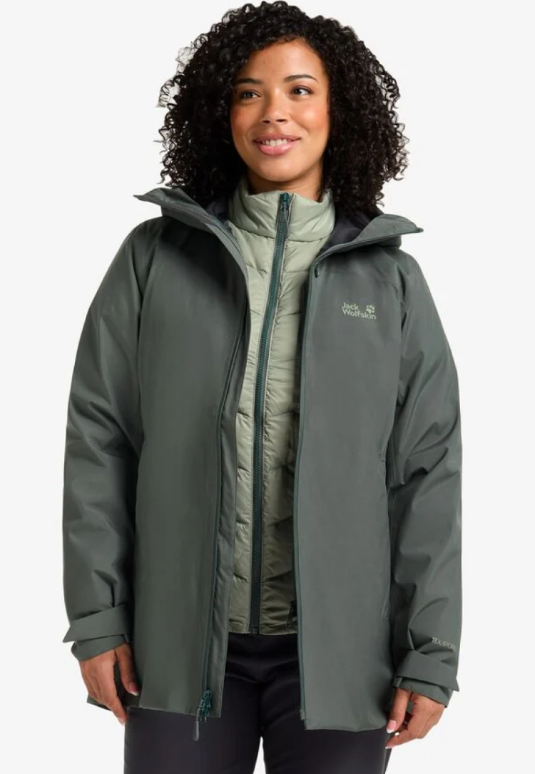 Icecape 3in1 Down Jkt Women RDS 4136 Slate Gree