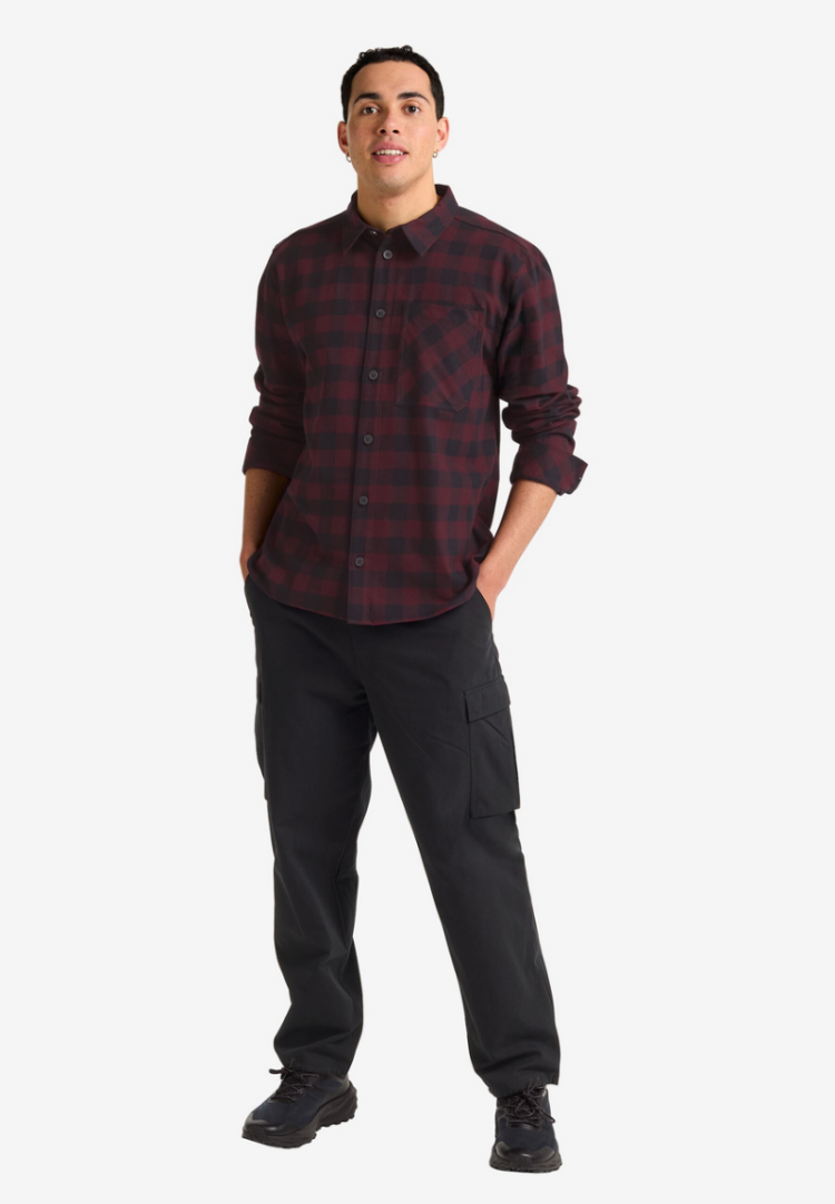 Lite Flannel Shirt Men T0378 Check Ama