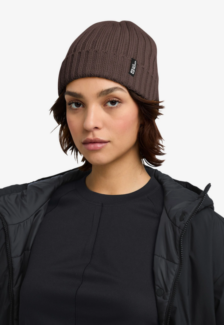 Rib Knit Beanie D0108 Peat