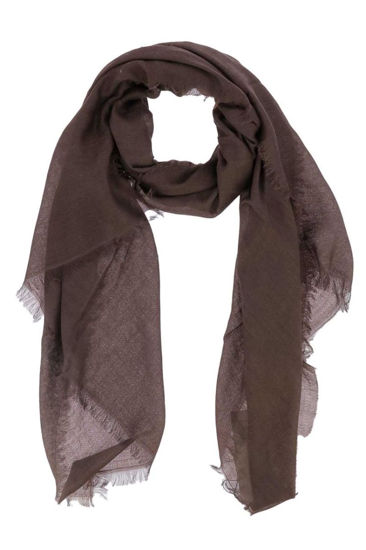 Sjaal effen  03 choco 