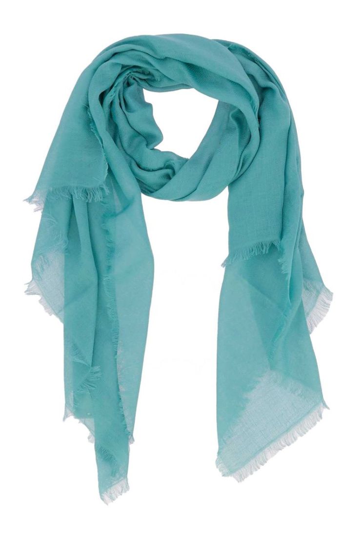 Sjaal effen  06 turquoise /a