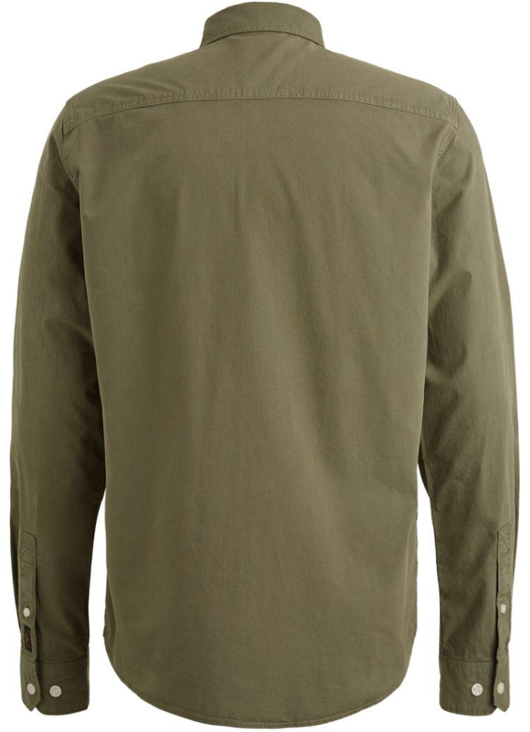 hemd LM NOOS afgewassen 6414 Dusty Oliv