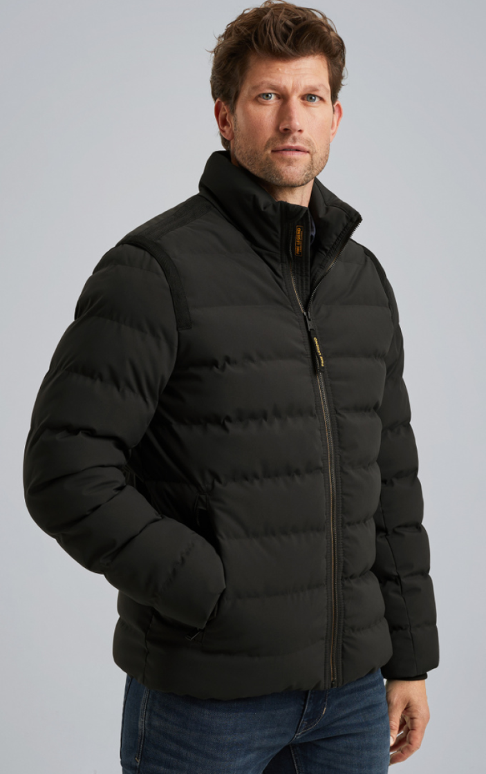 Jas dikker doorstikt zonder kap FREIGHTYET Perfor 9067 Jet Black