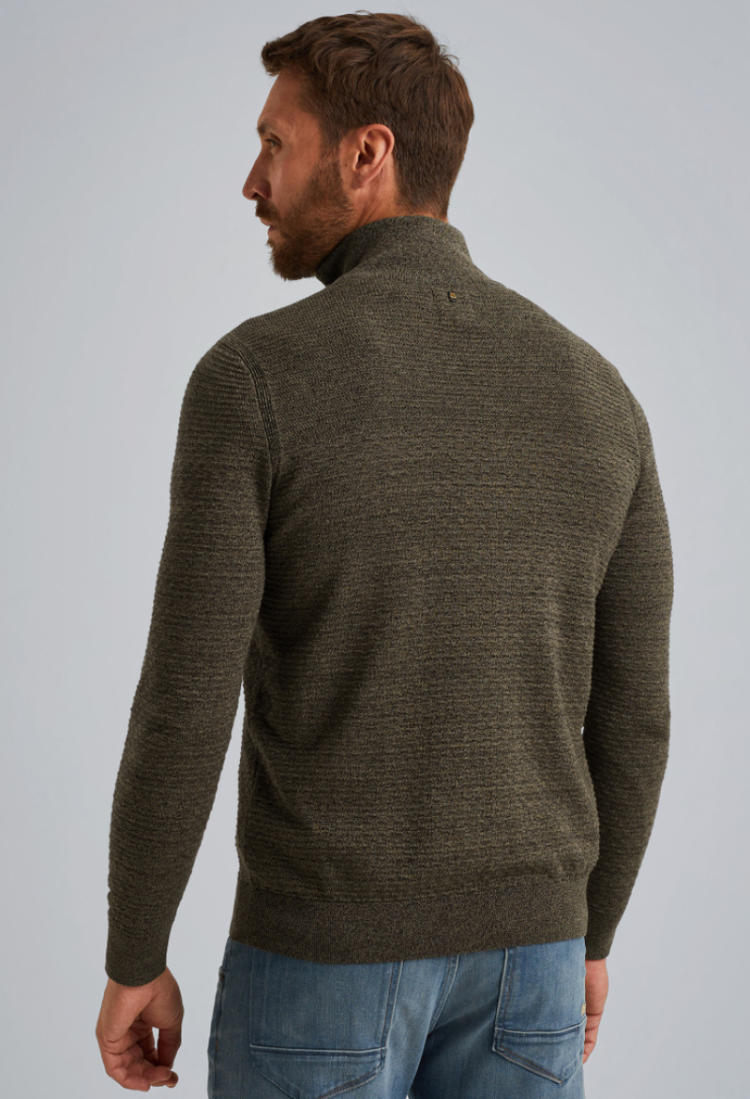 Pull halve rits actie 6389 dusky gree