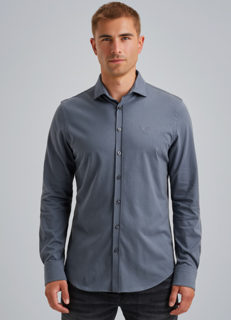 Hemd stretch effen 5301 vintage in