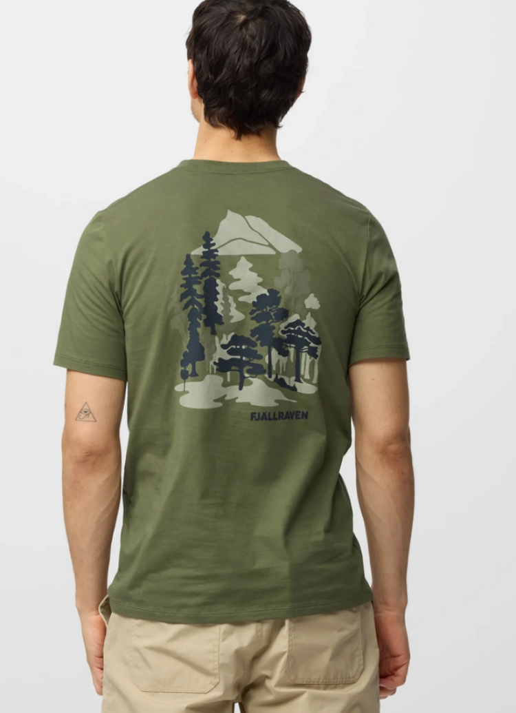 Swedish Forest T-shirt Men (m backprint) 620 green