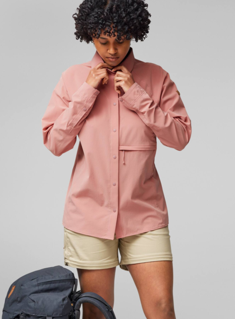 Abisko Trekking Shirt Women 300 Dusty Rose