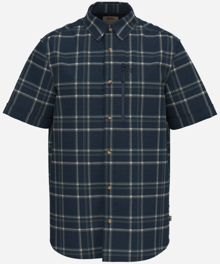 Abisko Hike Shirt SS M 555-113 Navy-White