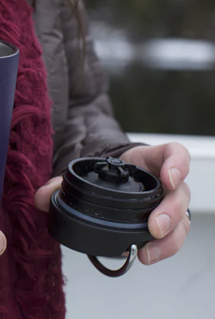 Koffiedop voor TK Wide flessen Black