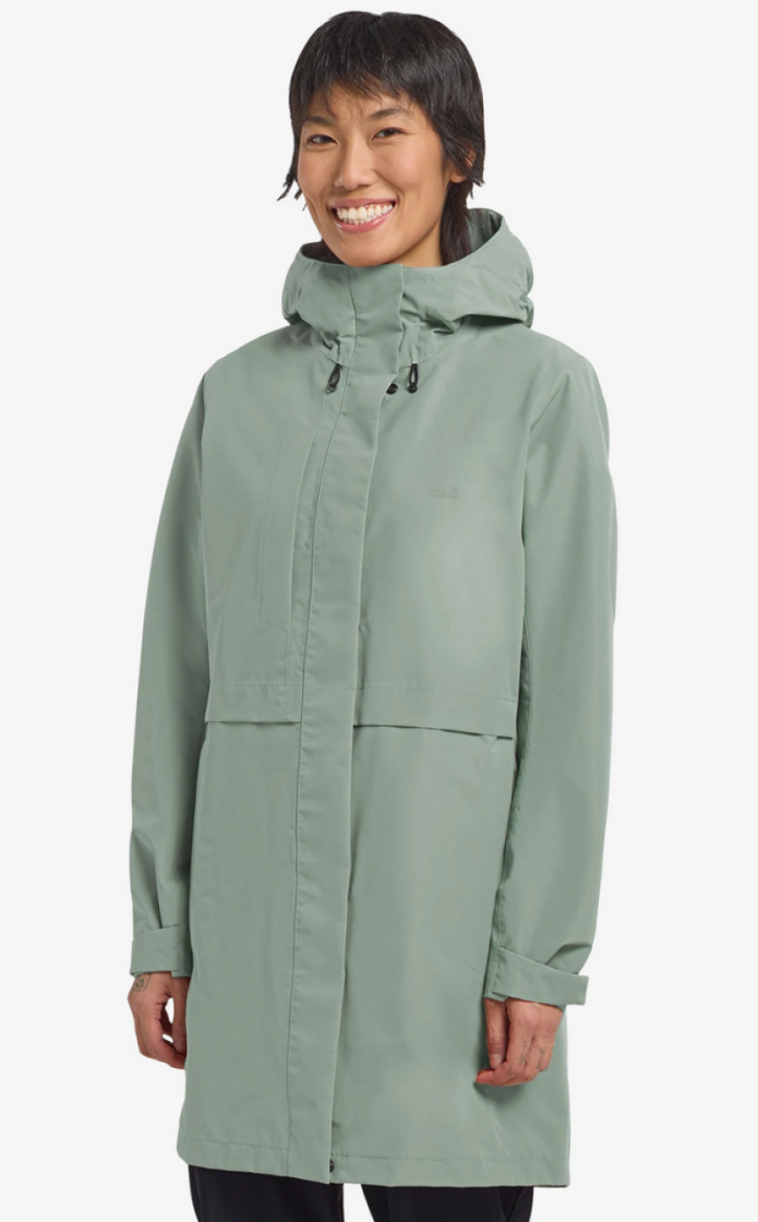 Terraview 2L Coat Women E0272 Green Zinnia