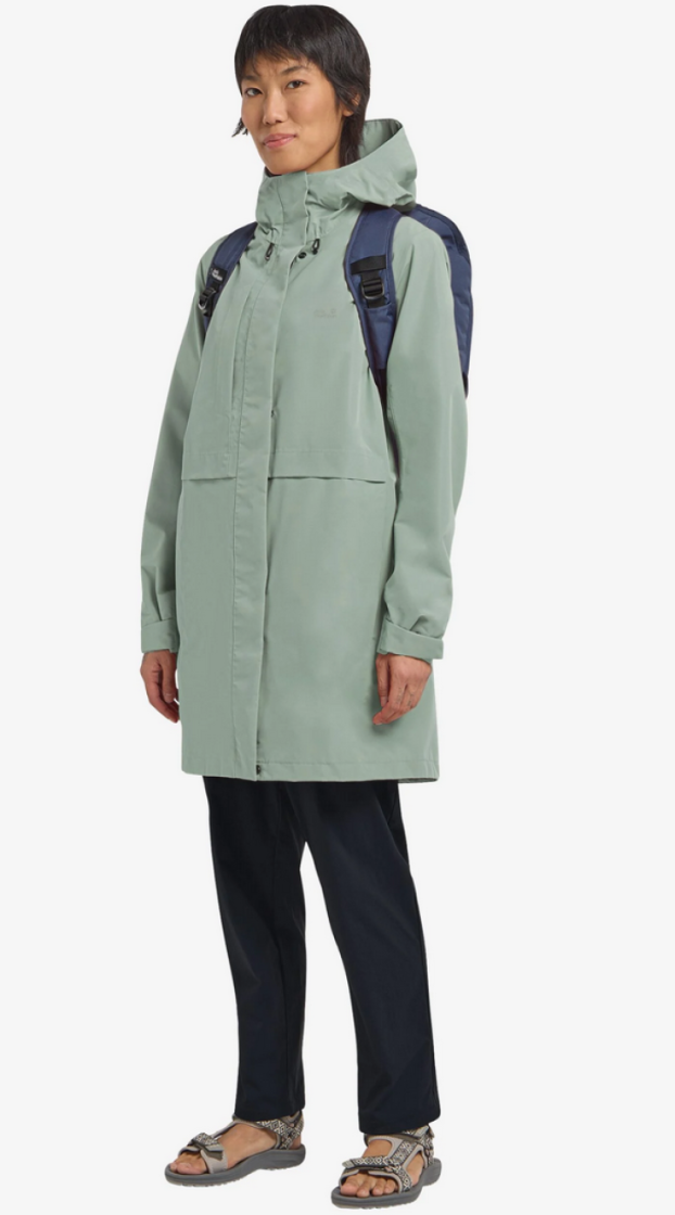 Terraview 2L Coat Women E0272 Green Zinnia