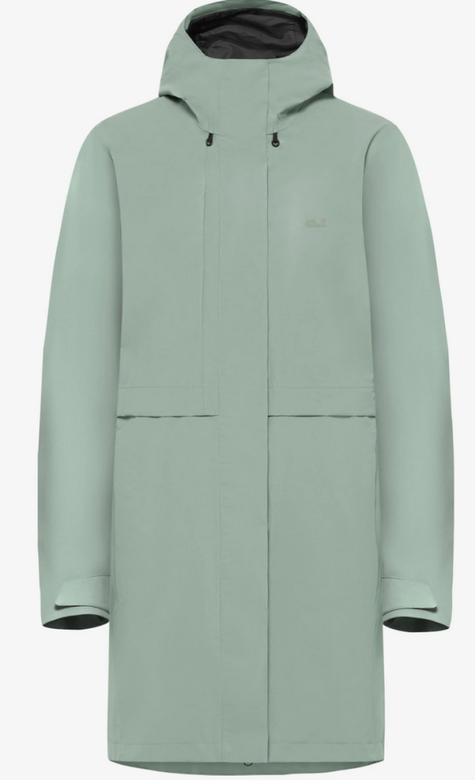 Terraview 2L Coat Women E0272 Green Zinnia