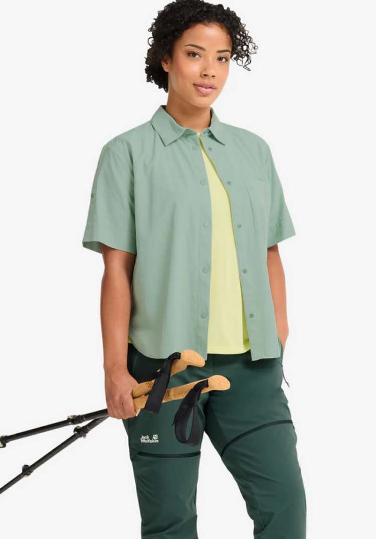 Sierra Canyon Shirt Women E0272 Green Zinnia