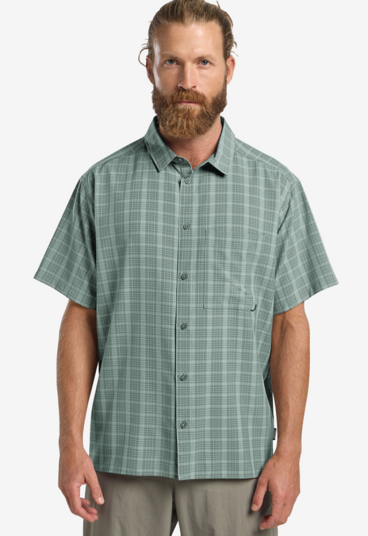 Meseta Shirt Men T0386 Check sago palm