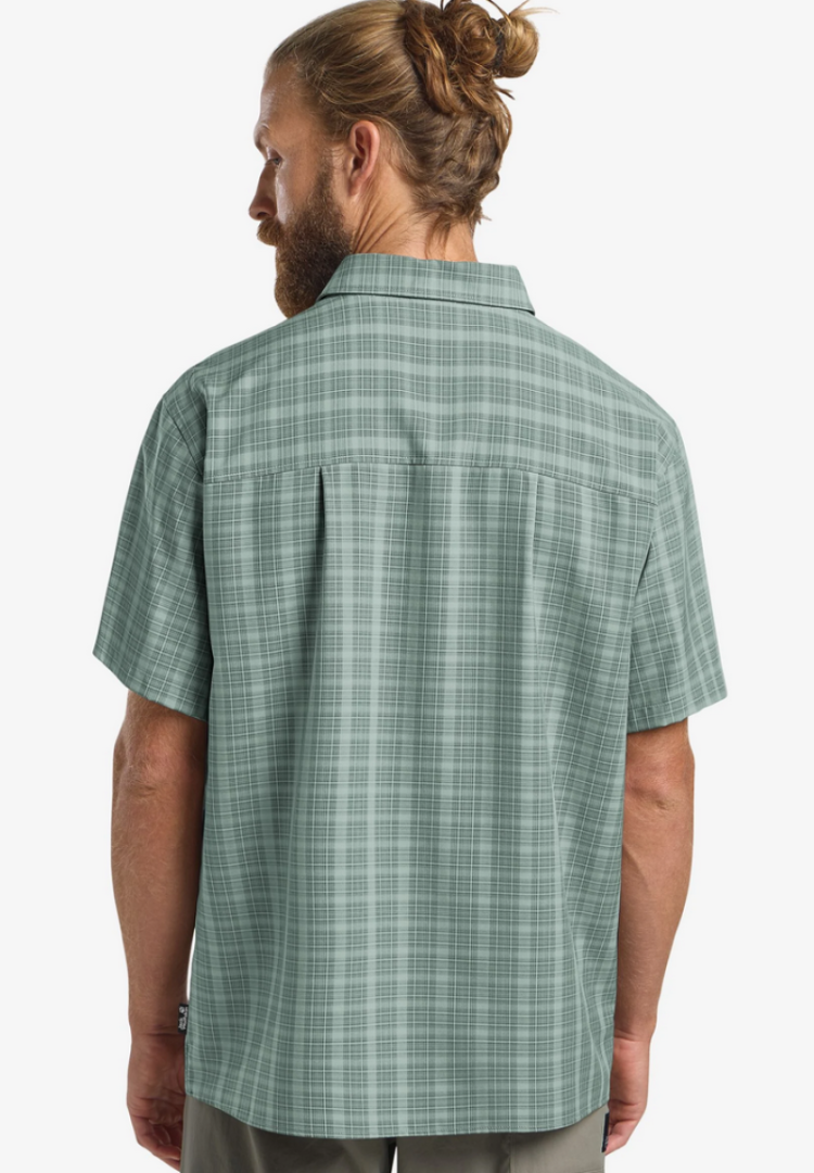 Meseta Shirt Men T0386 Check sago palm