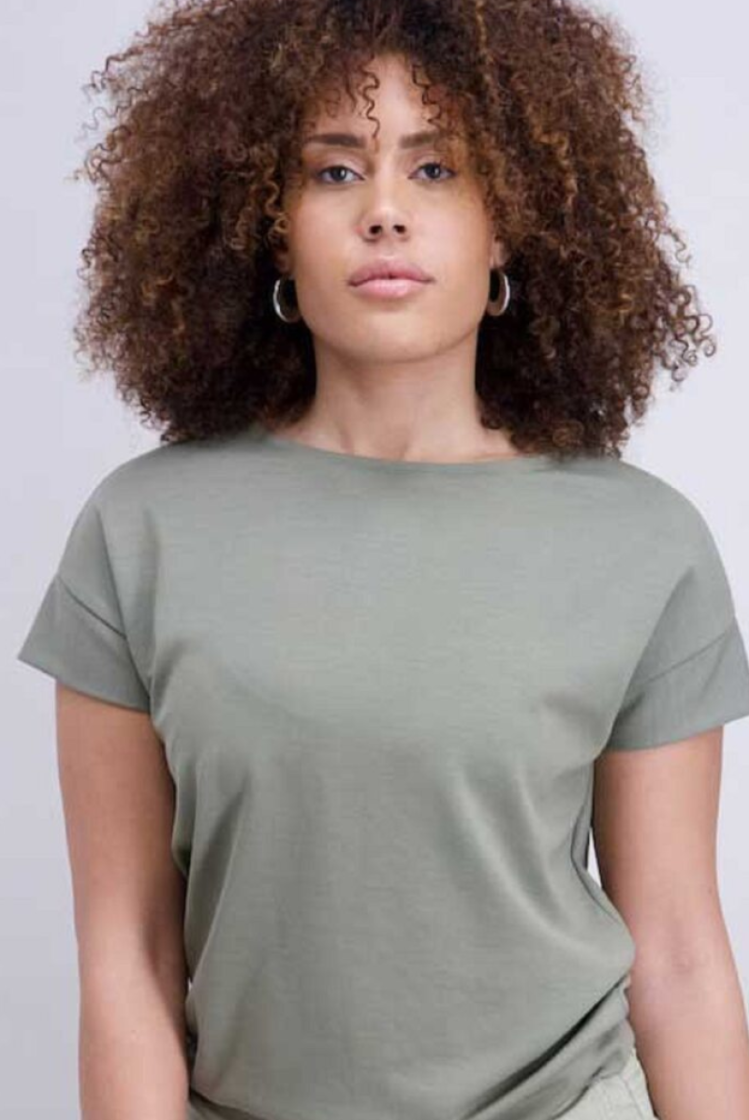 Sweater t-shirt superzachte kwaliteit 15 kaki    