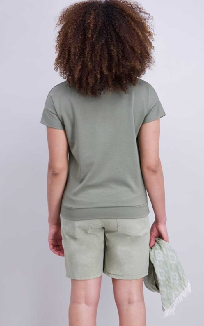 Sweater t-shirt superzachte kwaliteit 15 kaki    