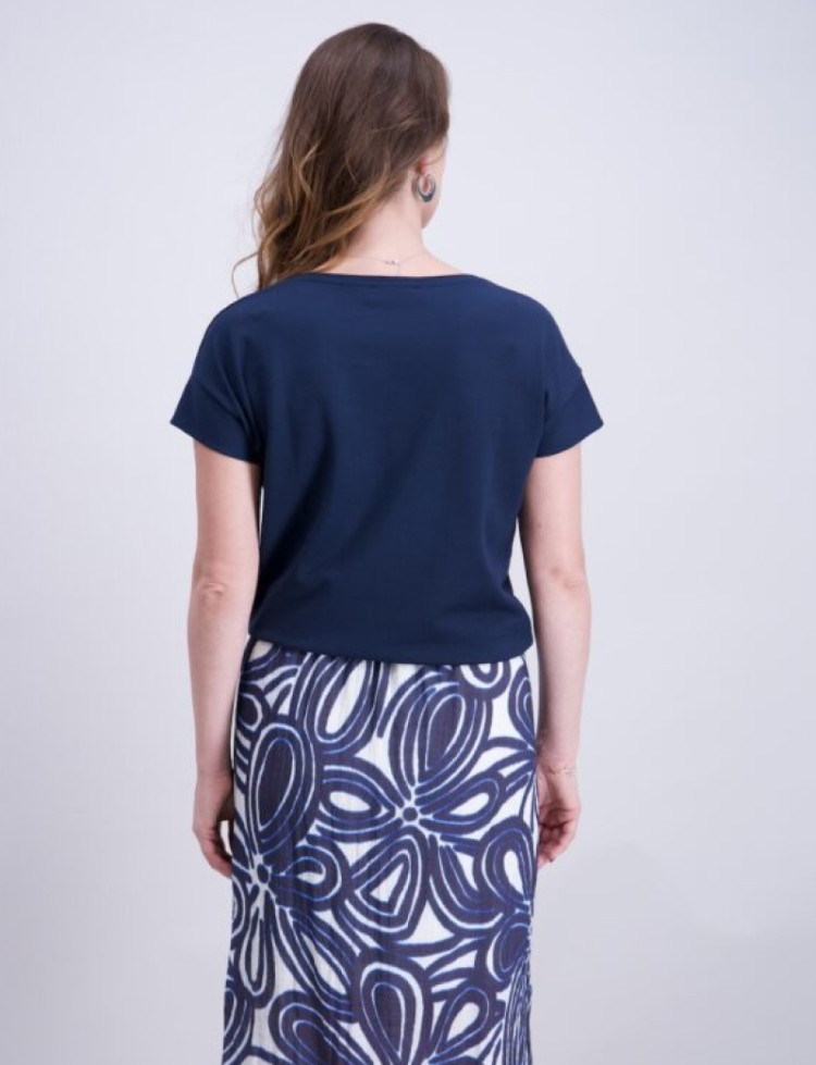 Sweater t-shirt superzachte kwaliteit 96 marine