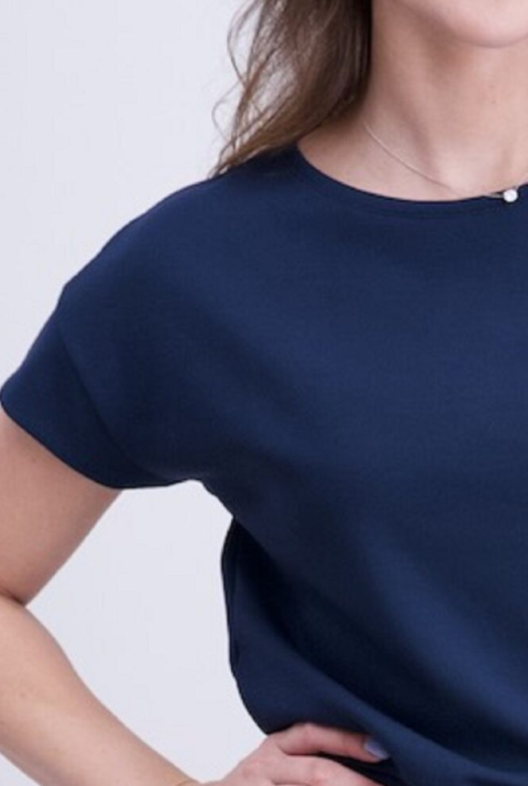 Sweater t-shirt superzachte kwaliteit 96 marine