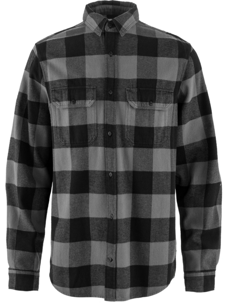 Ovik Heavy Flannel Shirt Men 550-020 Black-G