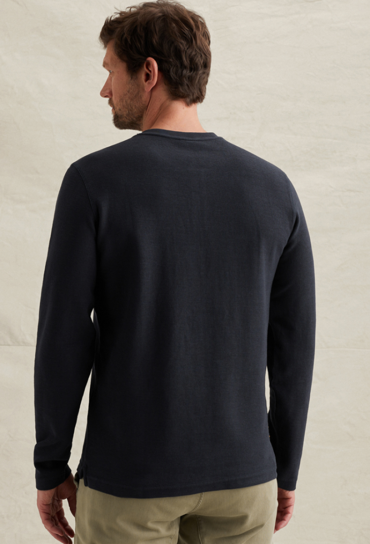 Henley t-shirt lm met knoopjes bovenaan 5281 Salute