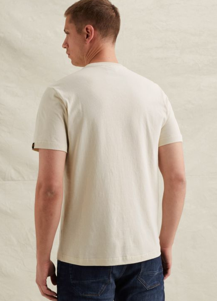 T-shirt grote letters PME LEGEND original aviator 7013 Bone White