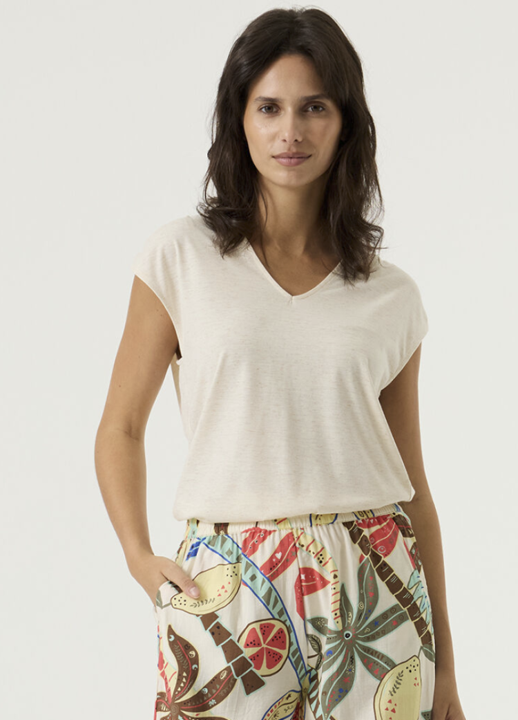 T-shirttopje met touwtje op rug  4294 Whitecap