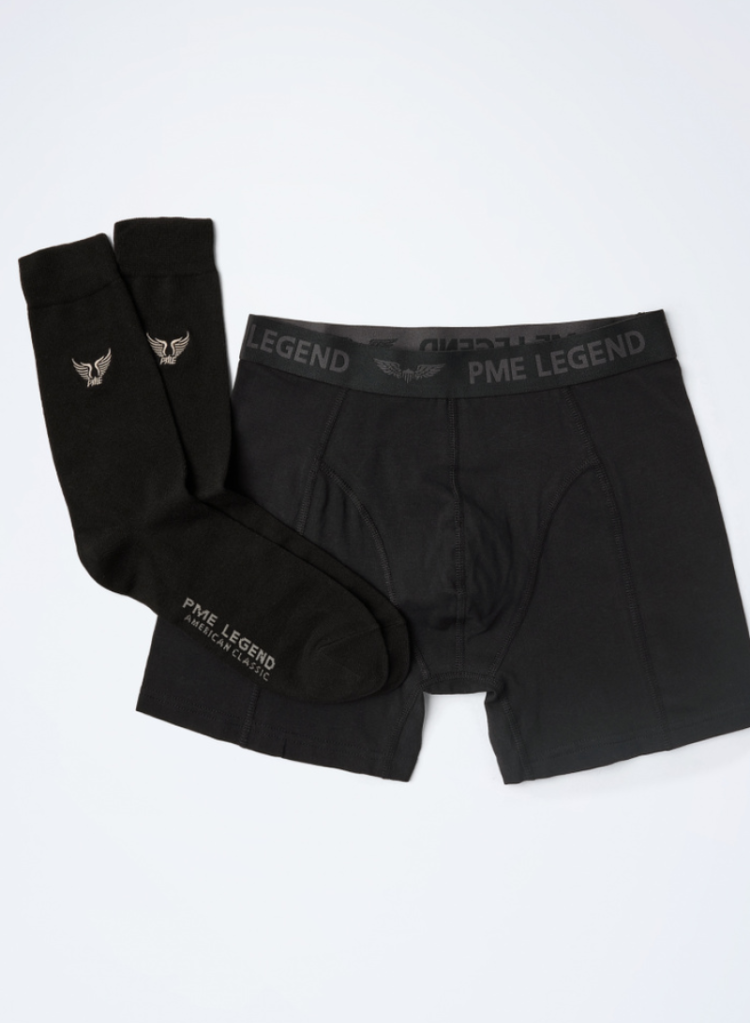 Box 1 boxershort en 1 paar kousen 999 Black