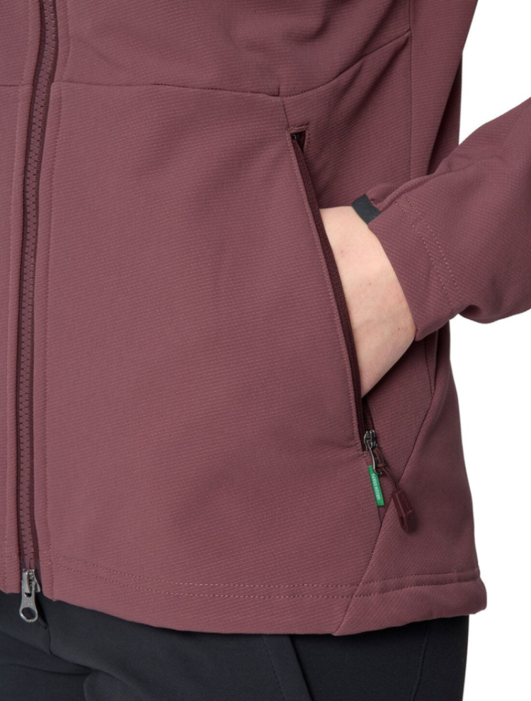 Wo Elope Stormfleece Hoody 348 Ruby Dusk