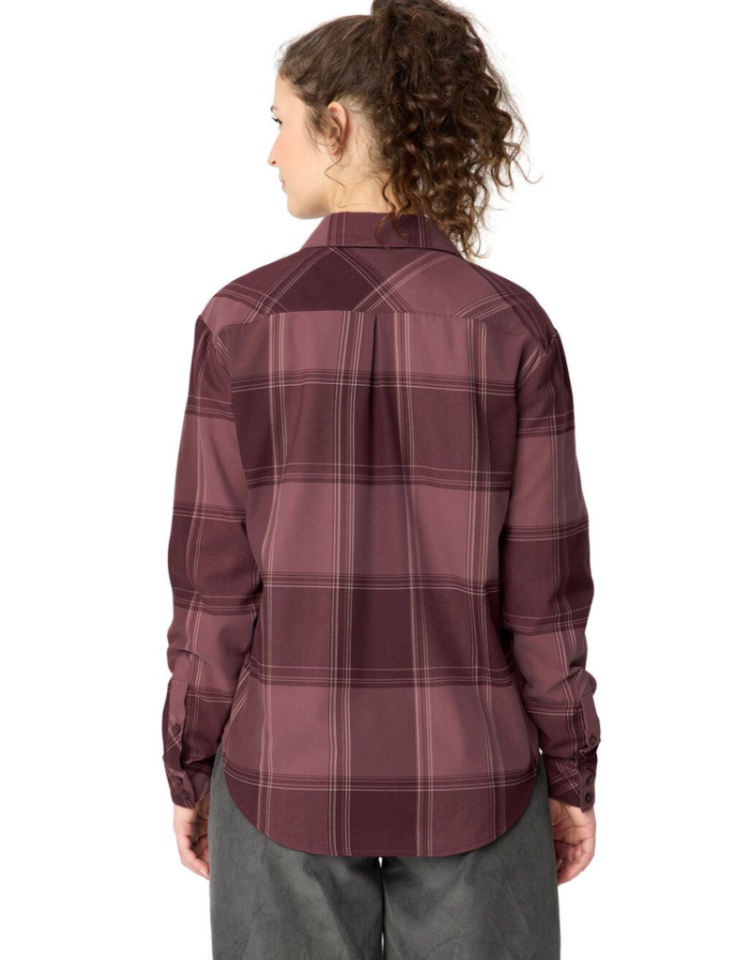 Wo Farsund LS Shirt III 348 Ruby Dusk