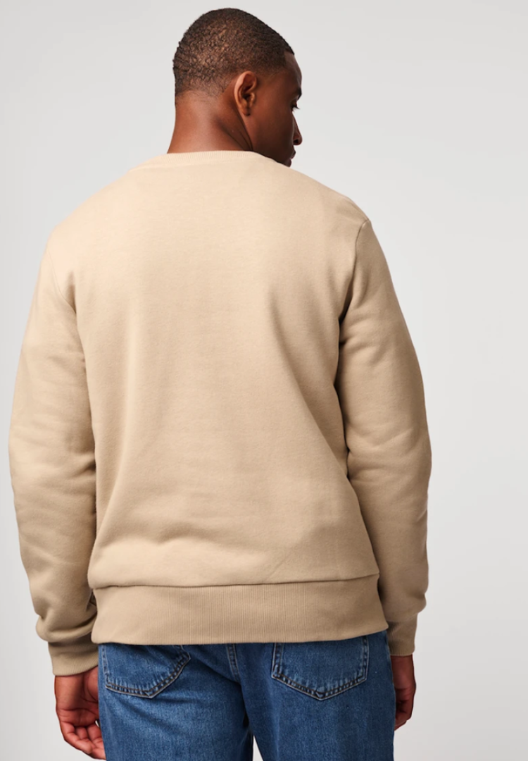 Sweater kleine specht op borst 110 clay