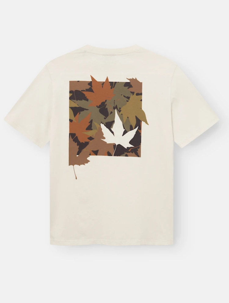 T-shirt backprint bladeren 121 birch