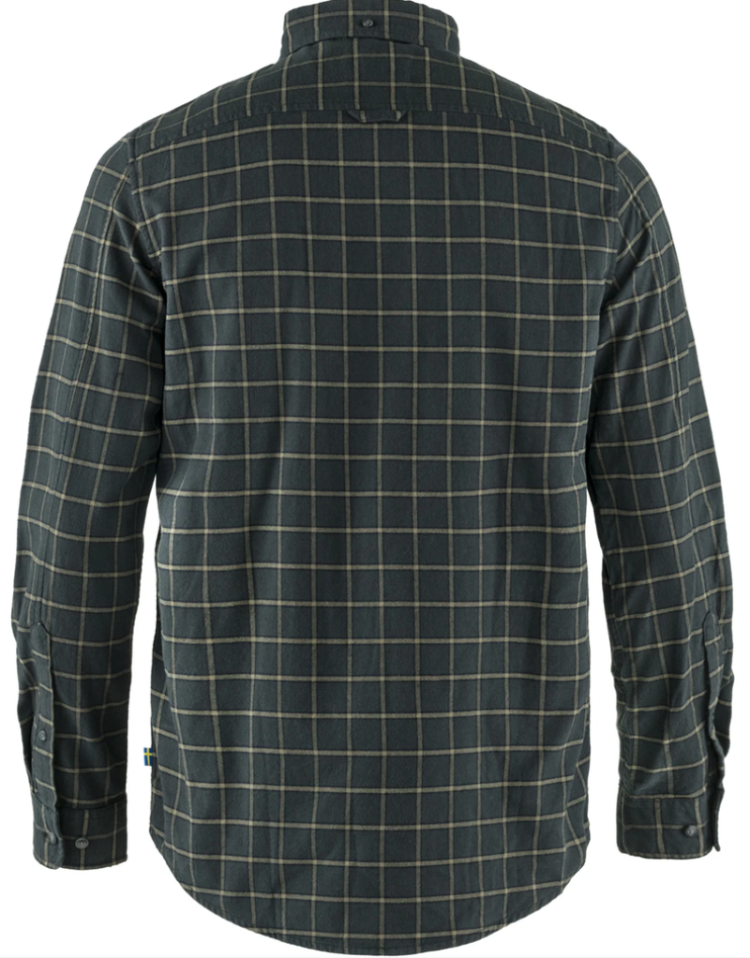 Övik Flannel Shirt Men 030 Dark Grey