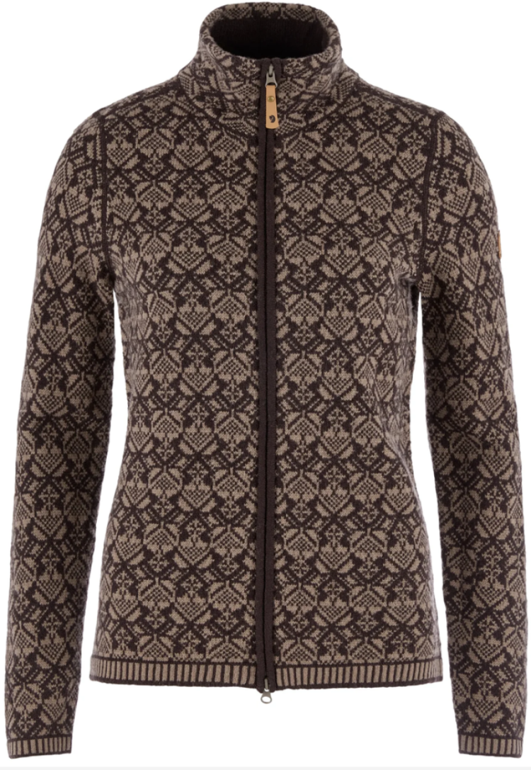 Snow Cardigan Women 244 Suede Brown