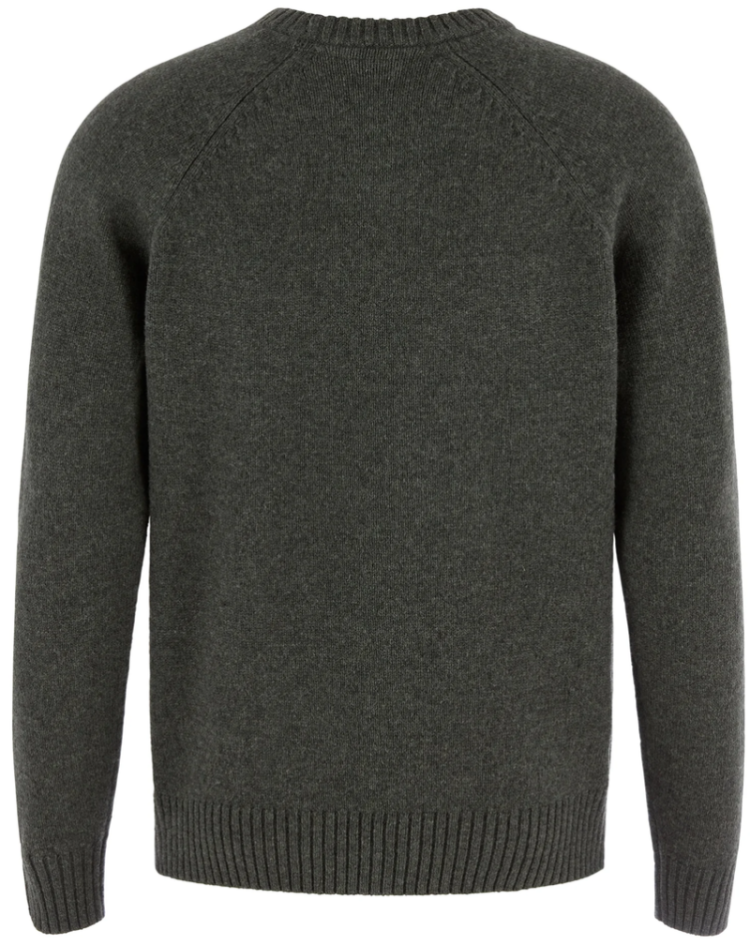 Fjällräven Logo Knit Sweater Men 662 Deep Forest