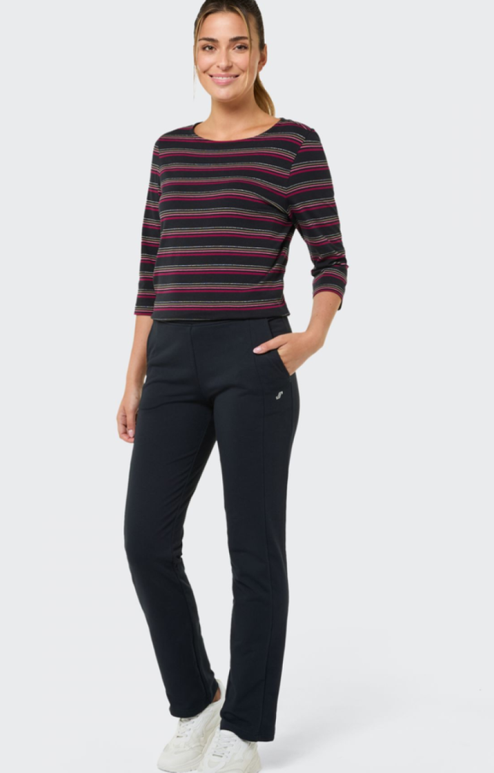 Gina T-shirt hlm multistrepen 10672 motley stripes